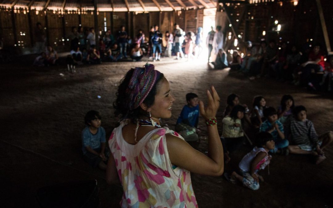 Palestra sobre a cultura guarani